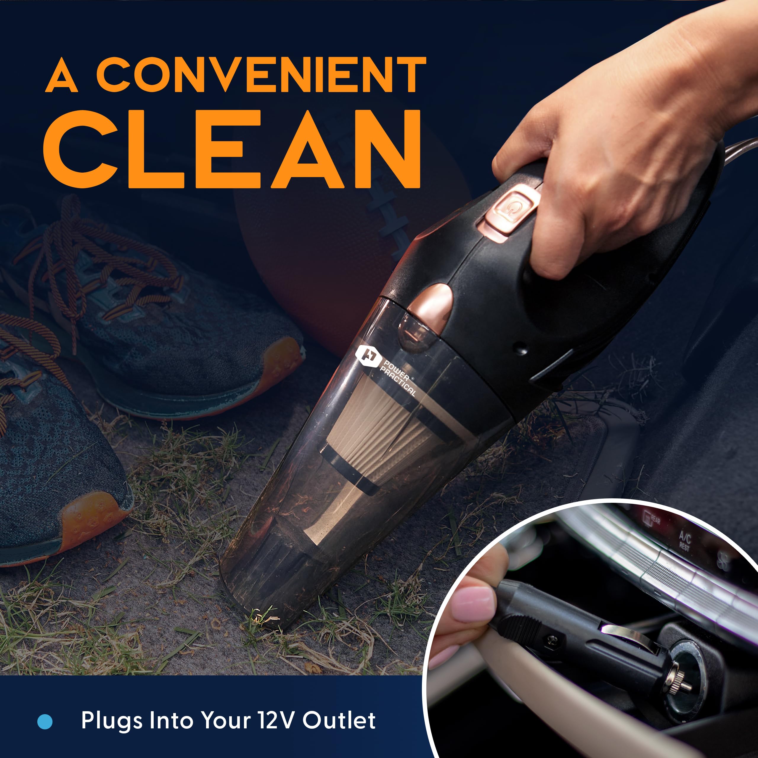 ThisWorx Handheld Car Vacuum Portable Car Vacuum Cleaner - Power Practical Official Imagery - 6
