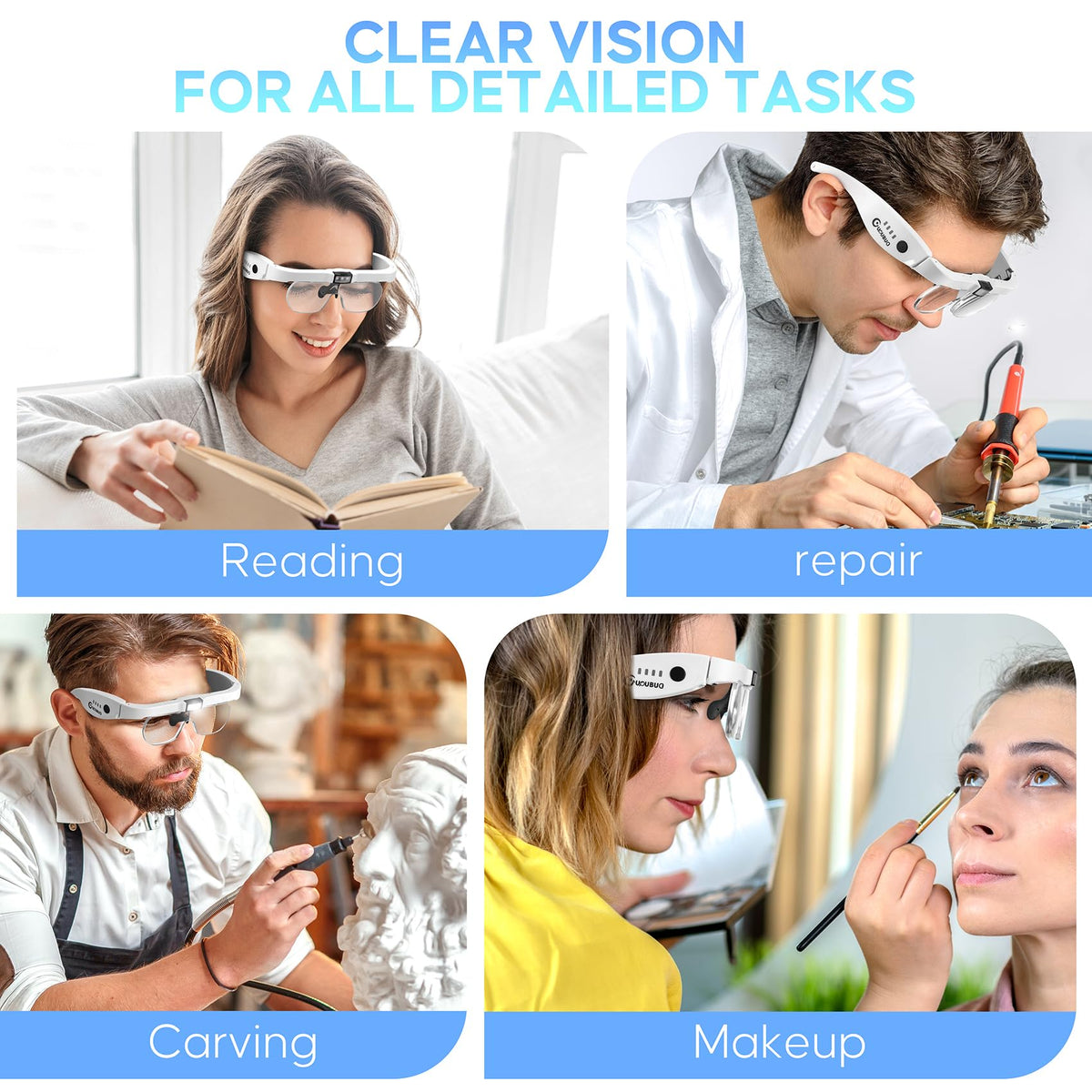 Magnifying Glass with Light 1 5X 5 0X Magnifying Glasses 4 - GUOUBUO Official Imagery - 8