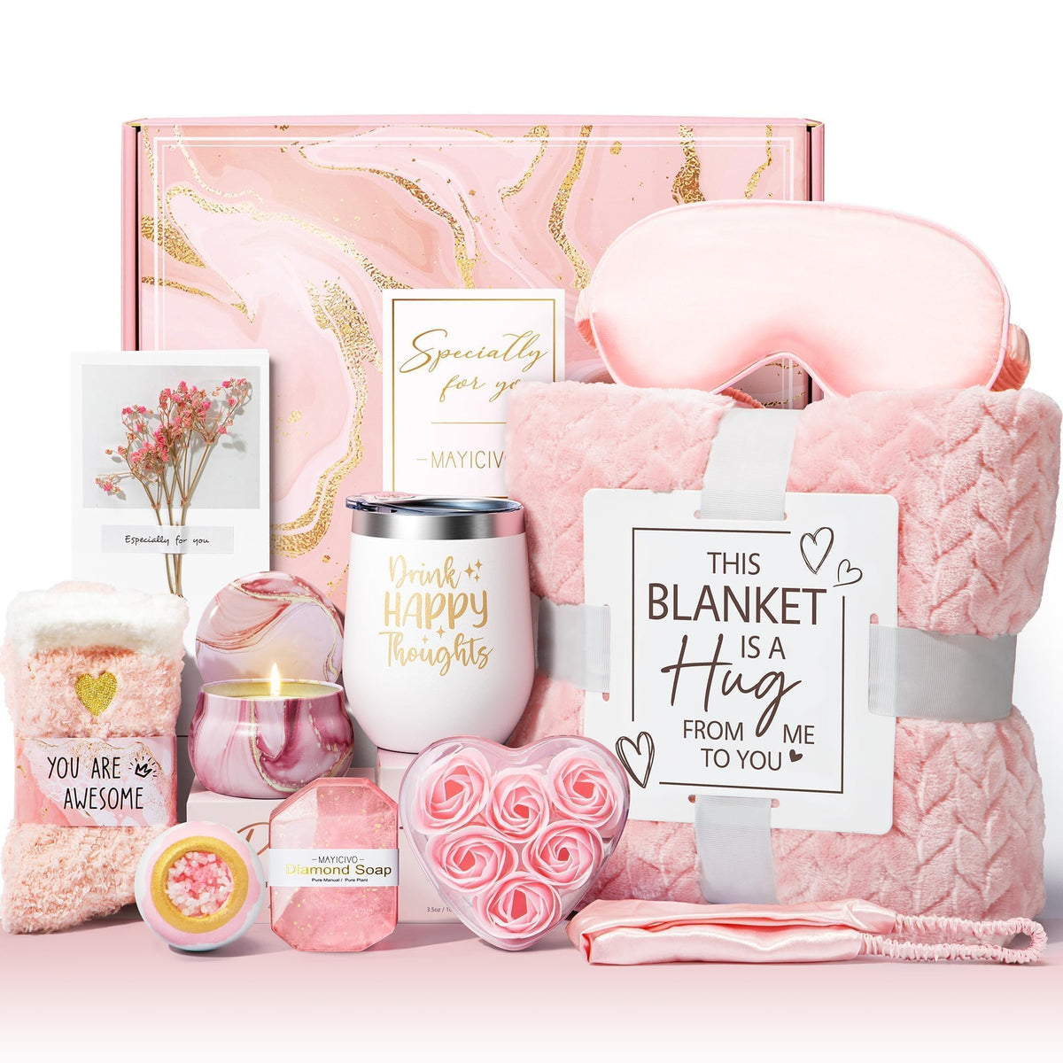 Birthday Gifts for Women Spa Baskets Self Care Package Get - MAYICIVO Official Imagery - 1