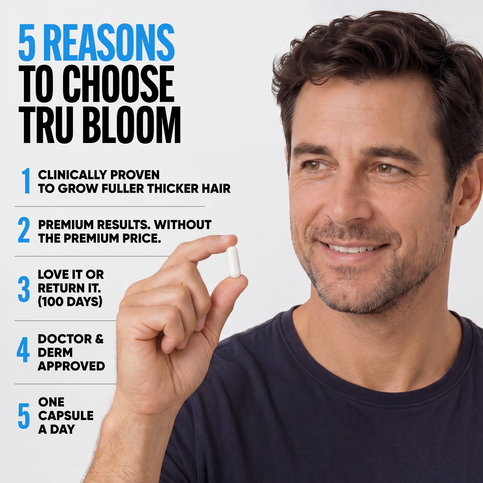 TRU BLOOM Hair Vitamins for Women and Men - TRU BLOOM Official Imagery - 5