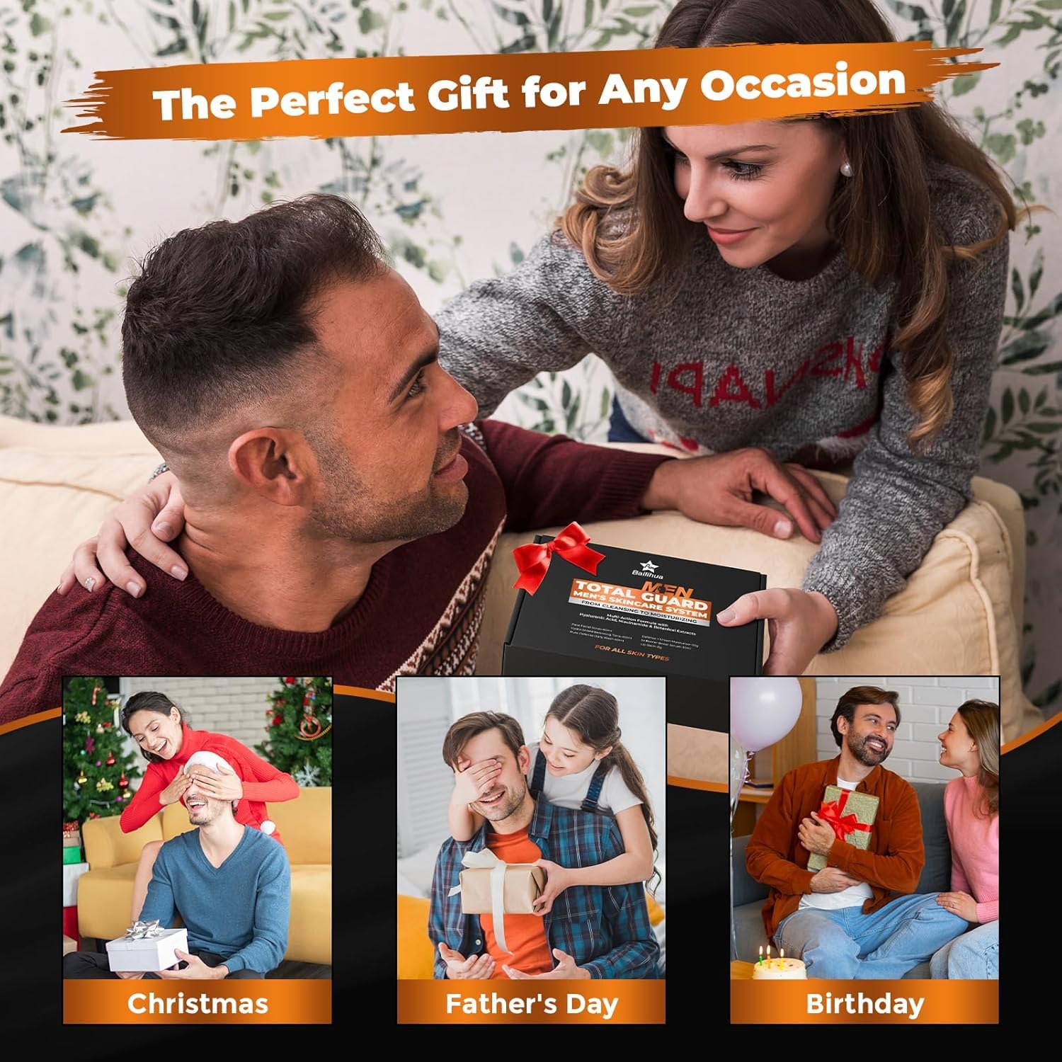 Gift for Men Skincare Men's Skin Care Facial Kit Complete - AN BAILIHUA