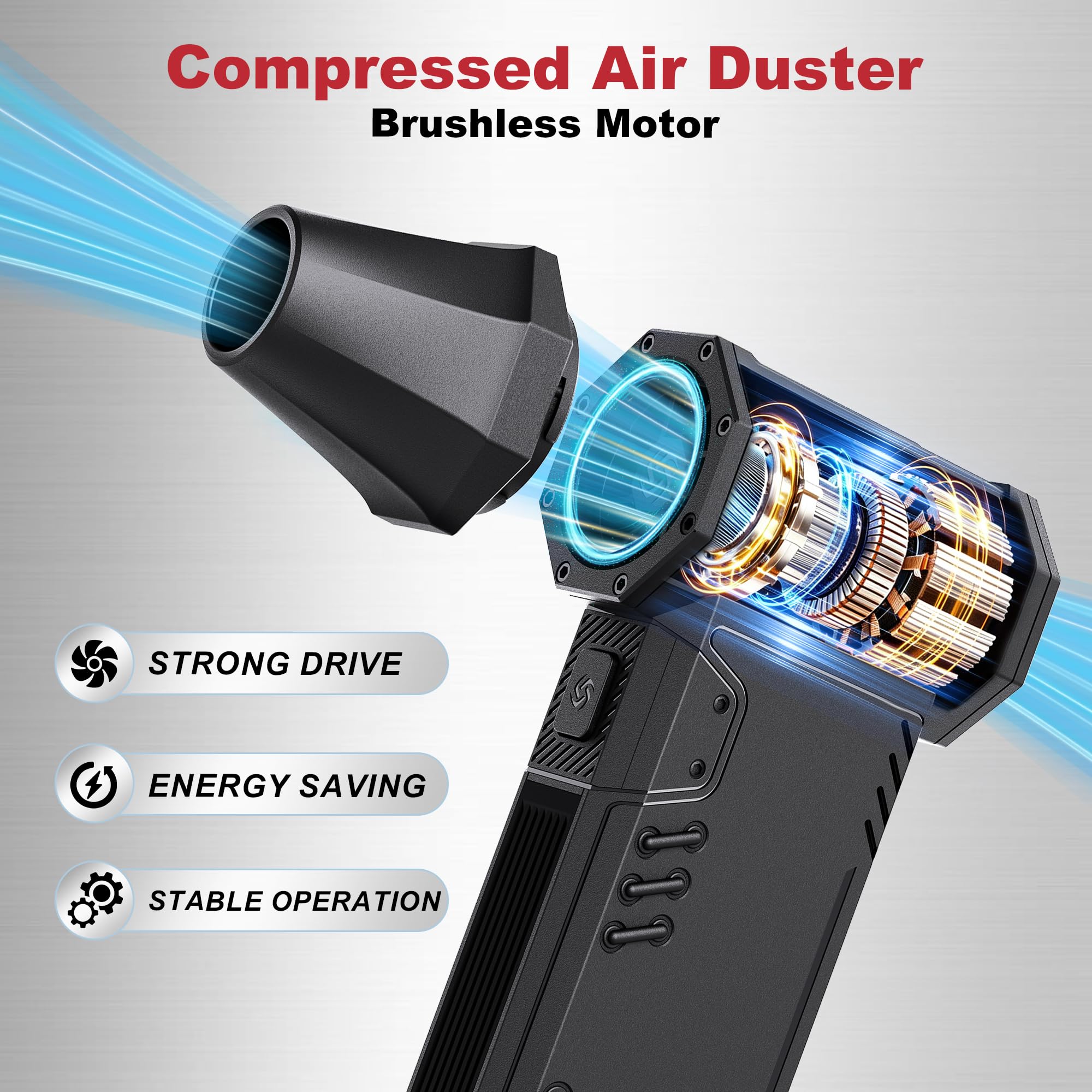 Compressed Air Duster 180 000RPM High Speed brushless Motor - SDFM Official Imagery - 4