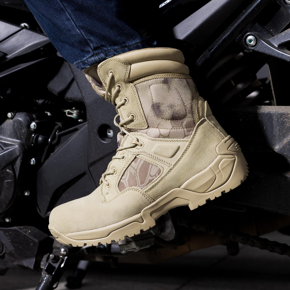 NORTIV 8 Men s Military Tactical Work Boots Hiking Side Zip - NORTIV 8 Official Imagery - 3