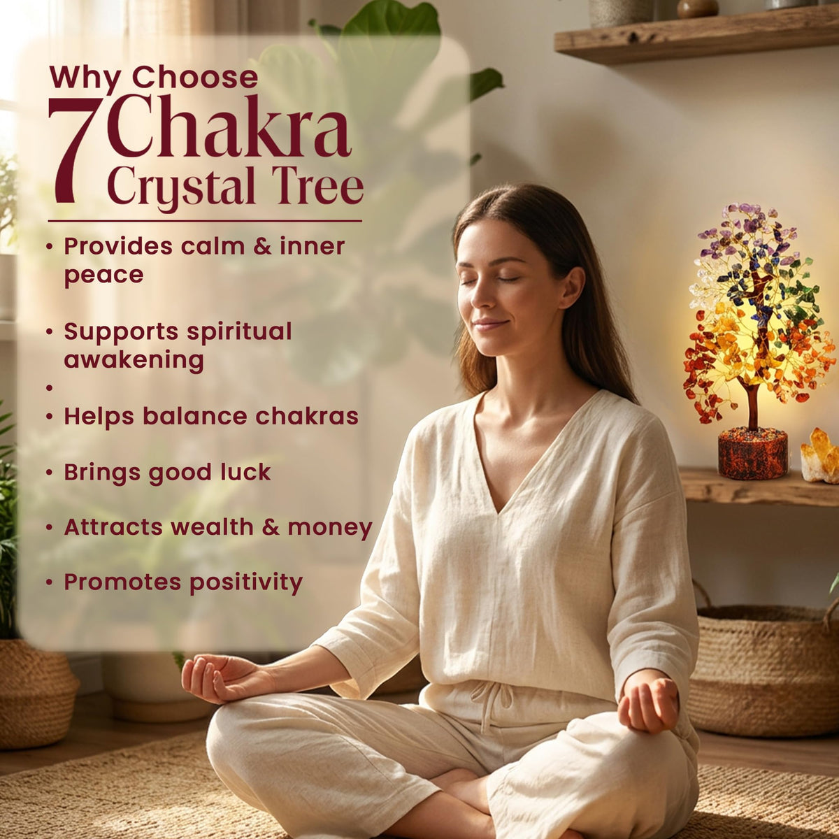 Chakra Tree of Life Birthday Gifts for Women Mom Sister - KARMAPLEDGE Official Imagery - 4
