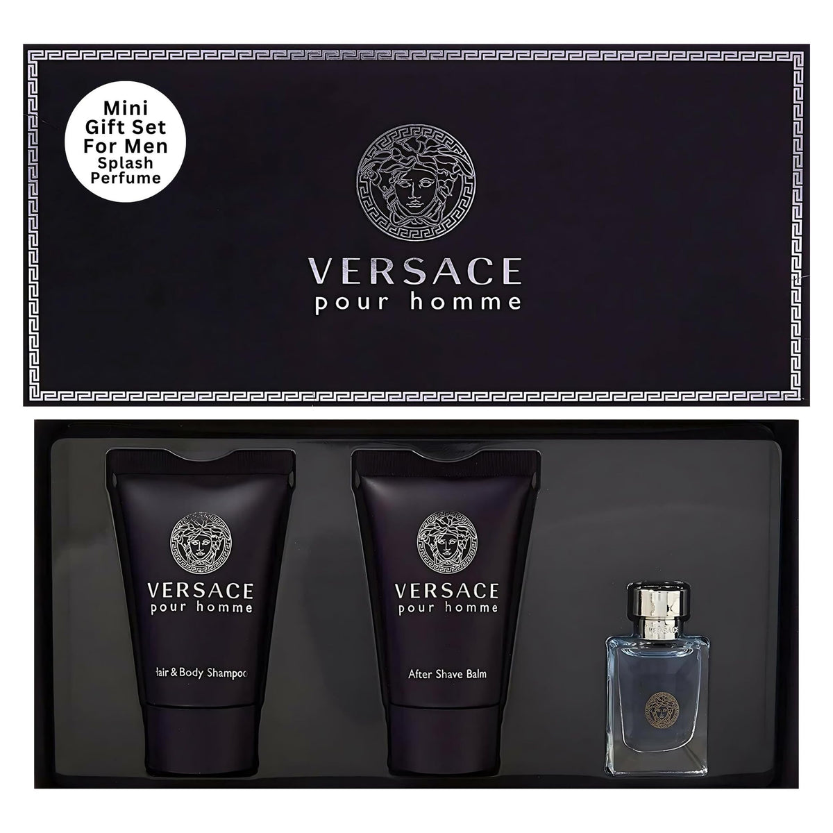 Versace Pour Homme for Men 3 Piece Mini Gift Set - Versace Official Imagery - 2
