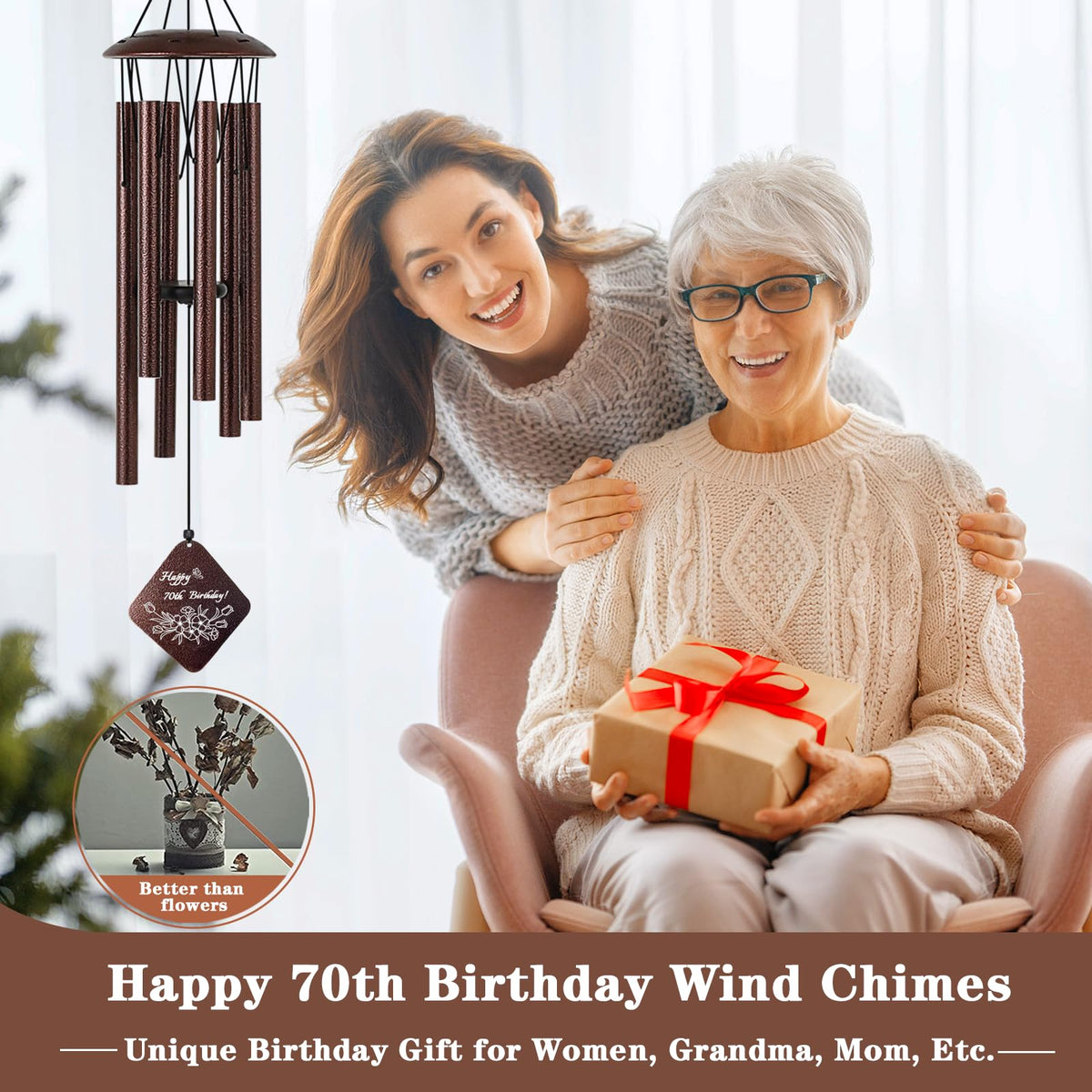 70th Birthday Gifts for Women Mom Grandma Wife 32 Wind - Doopeer Official Imagery - 4