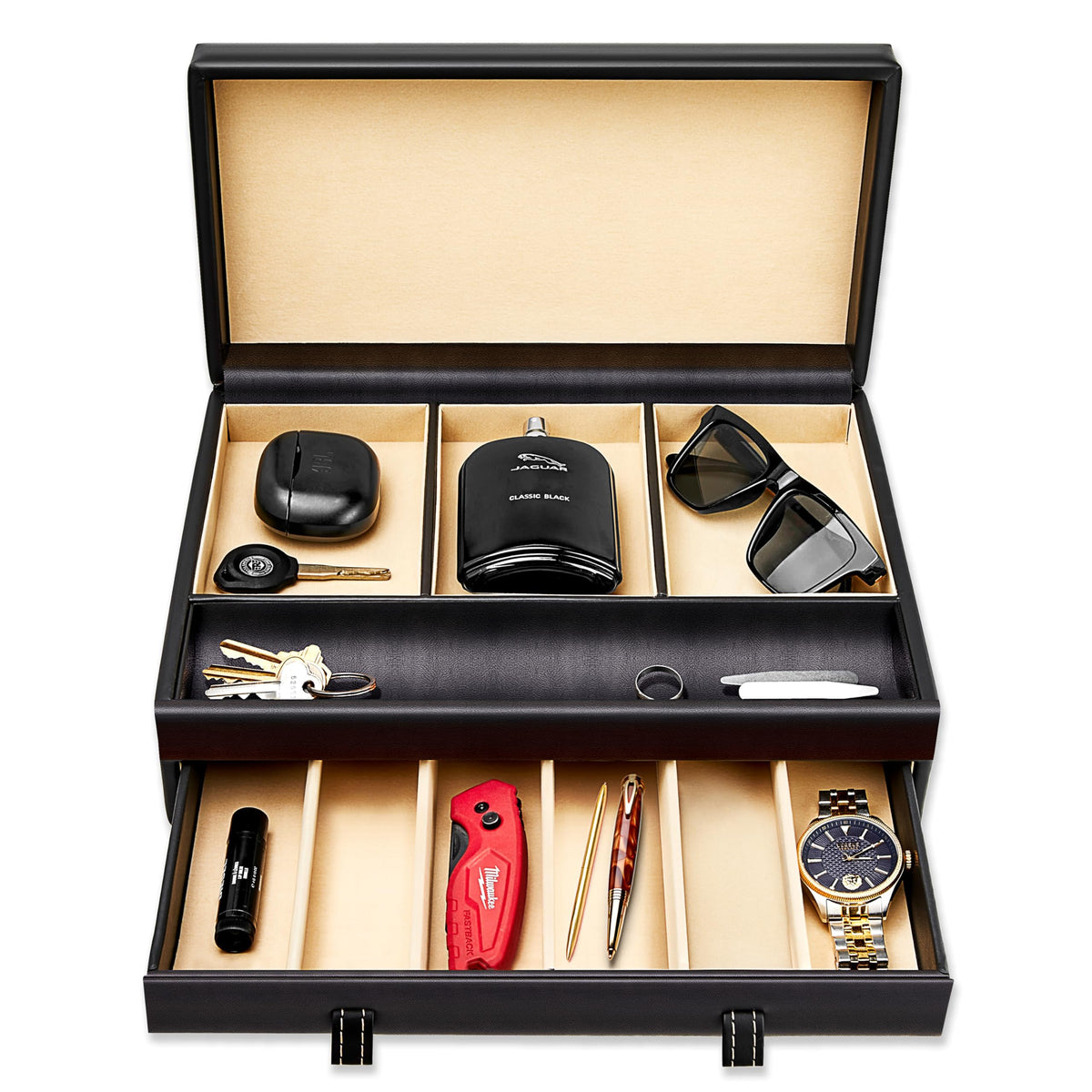 Stock Your Home Mens Valet Tray Men s Jewelry Box Night - Stock Your Home Official Imagery - 2