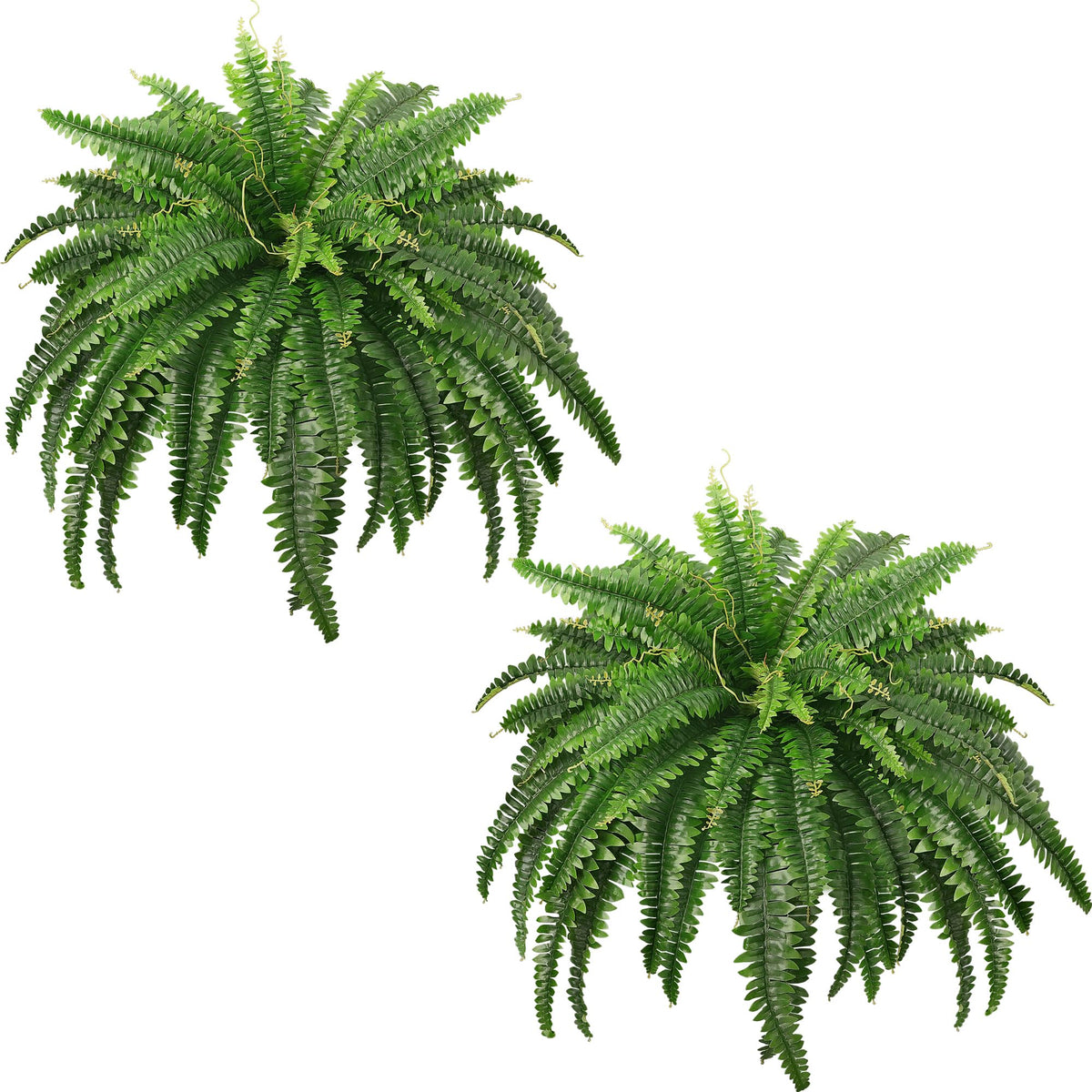 45 Fake Ferns Artificial Bush Plants for Outdoors 2 Pack - FOREST PRINCE Official Imagery - 1