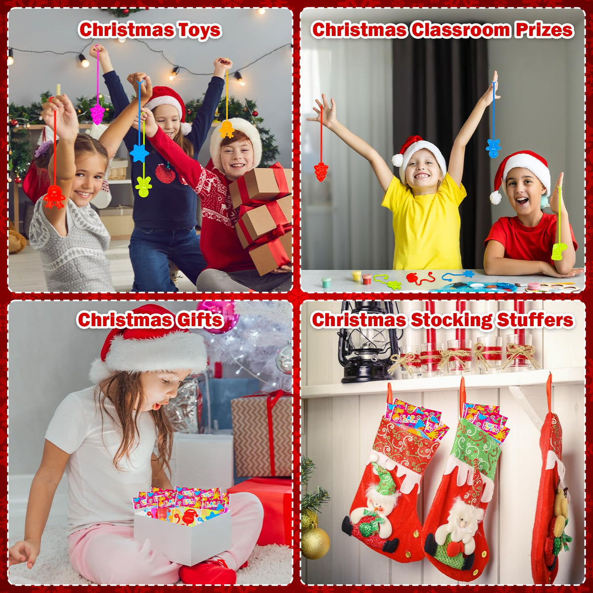 100 PCS Bulk Christmas Sticky Hands Toys Gifts for Toddlers - Wondrus Official Imagery - 7