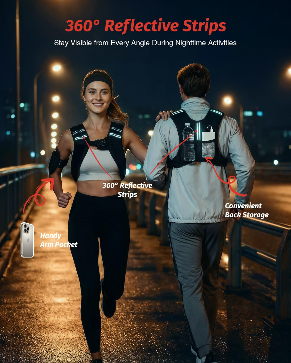 ZELUS Weighted Vest 6lb 8lb 12lb 16lb 20lb 25lb 30lb Weight - ZELUS Official Imagery - 7
