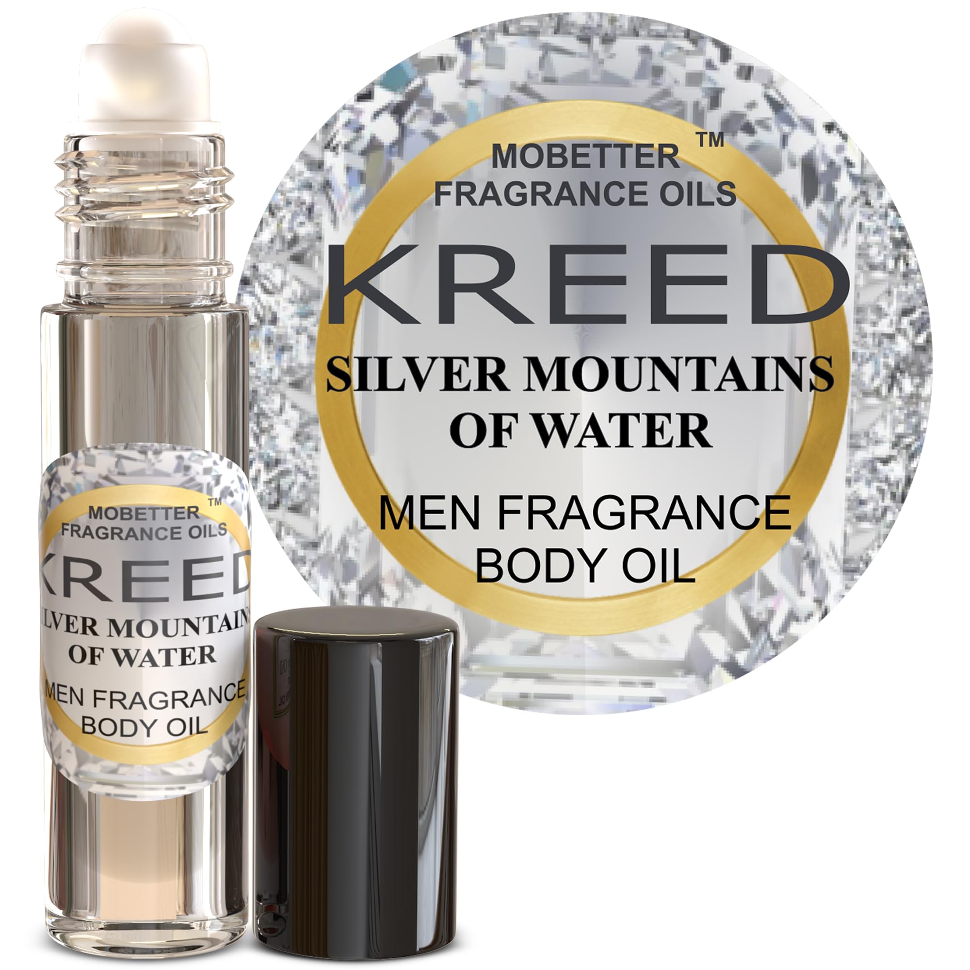 MOBETTER FRAGRANCE OILS' Kreed Silver Mountains of Water Men - Product Imagery