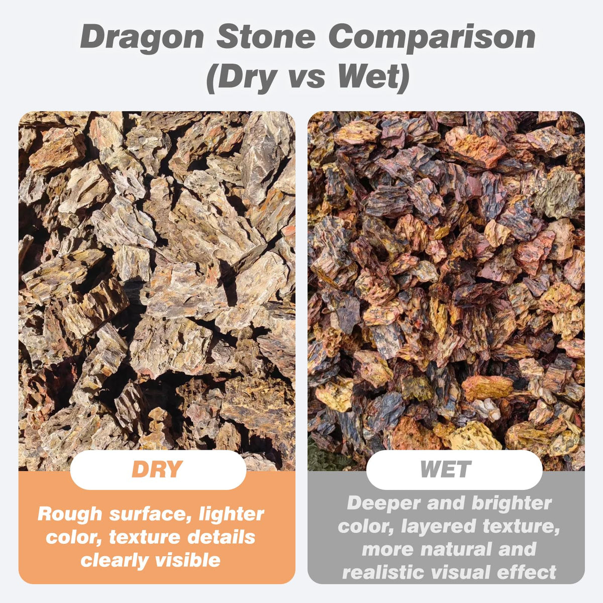 Aquarium Rock Dragon Stones 5lb Natural Rock for Fish Tank 2 - Unocho Official Imagery - 6