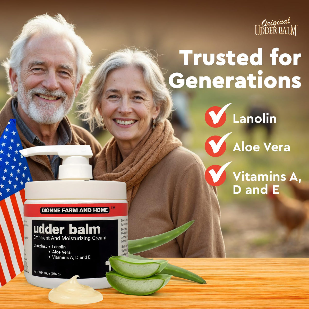 Dionne Farm and Home Udder Balm Lanolin Healing Skin Care - Original Udder Balm Official Imagery - 6