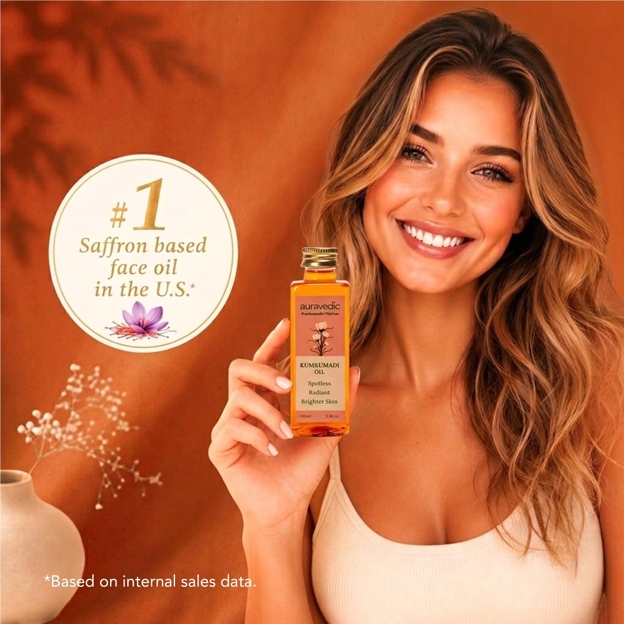 Auravedic Kumkumadi Oil Pure Saffron for Ultra Radiant Skin - Auravedic