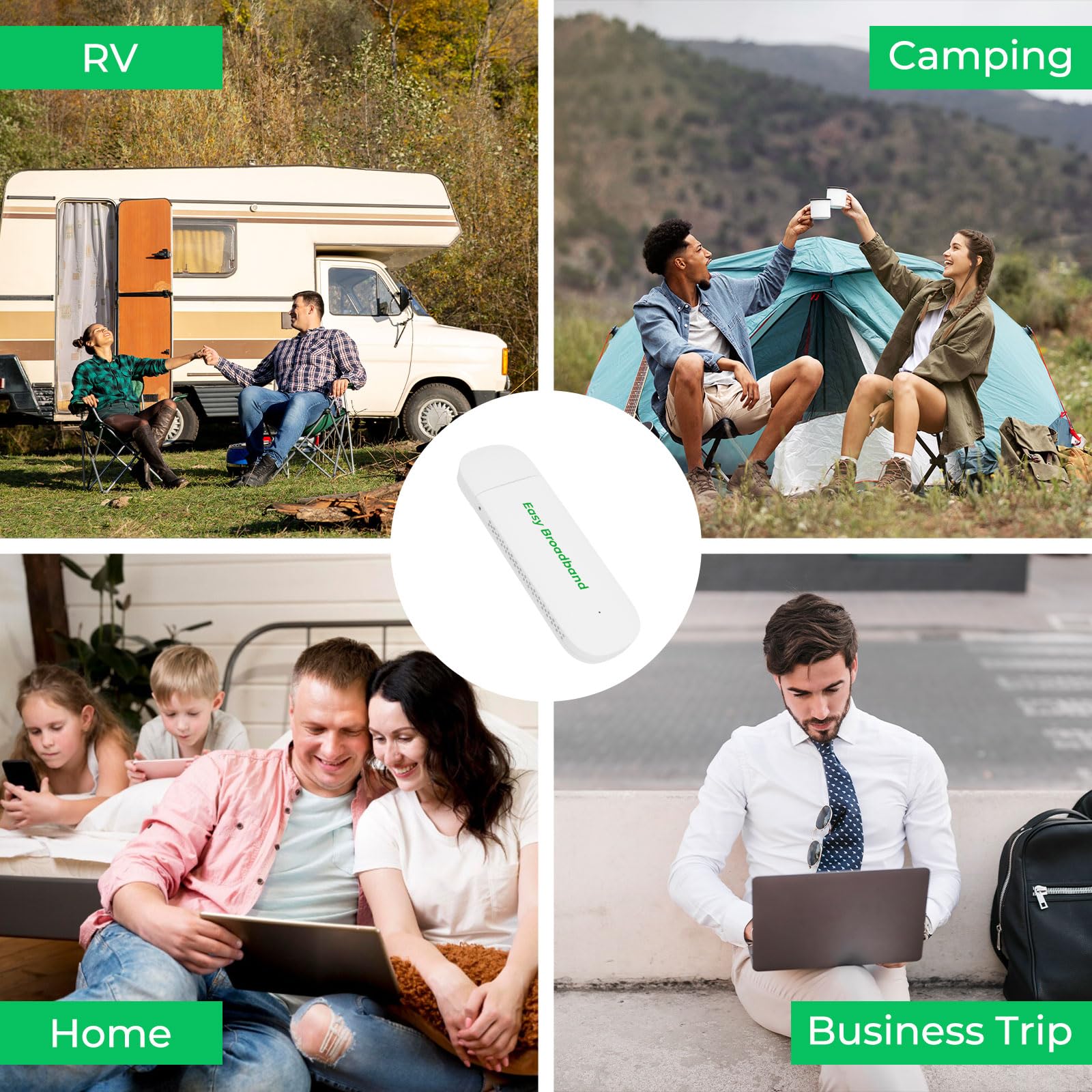 EIOTCLUB 4G LTE USB WiFi 6 dongle for mobile hotspot, high-speed network interface adapter for US, Canada, Mexico, Latin America.