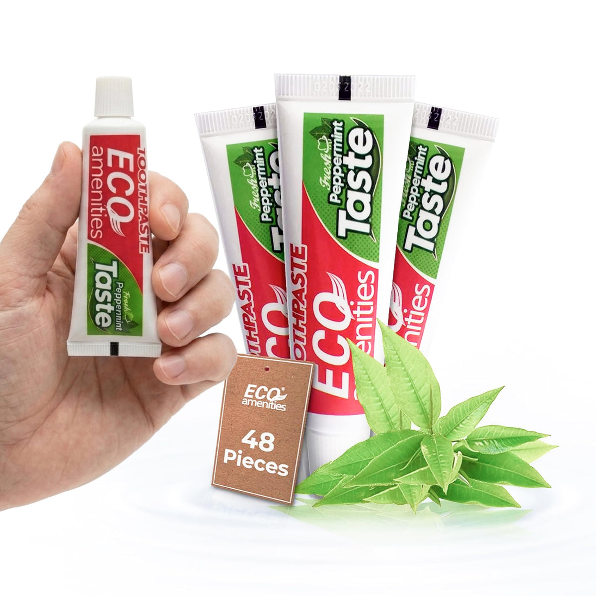 ECO Amenities Travel Size Bulk Toothpaste - ECO amenities Official Imagery - 1