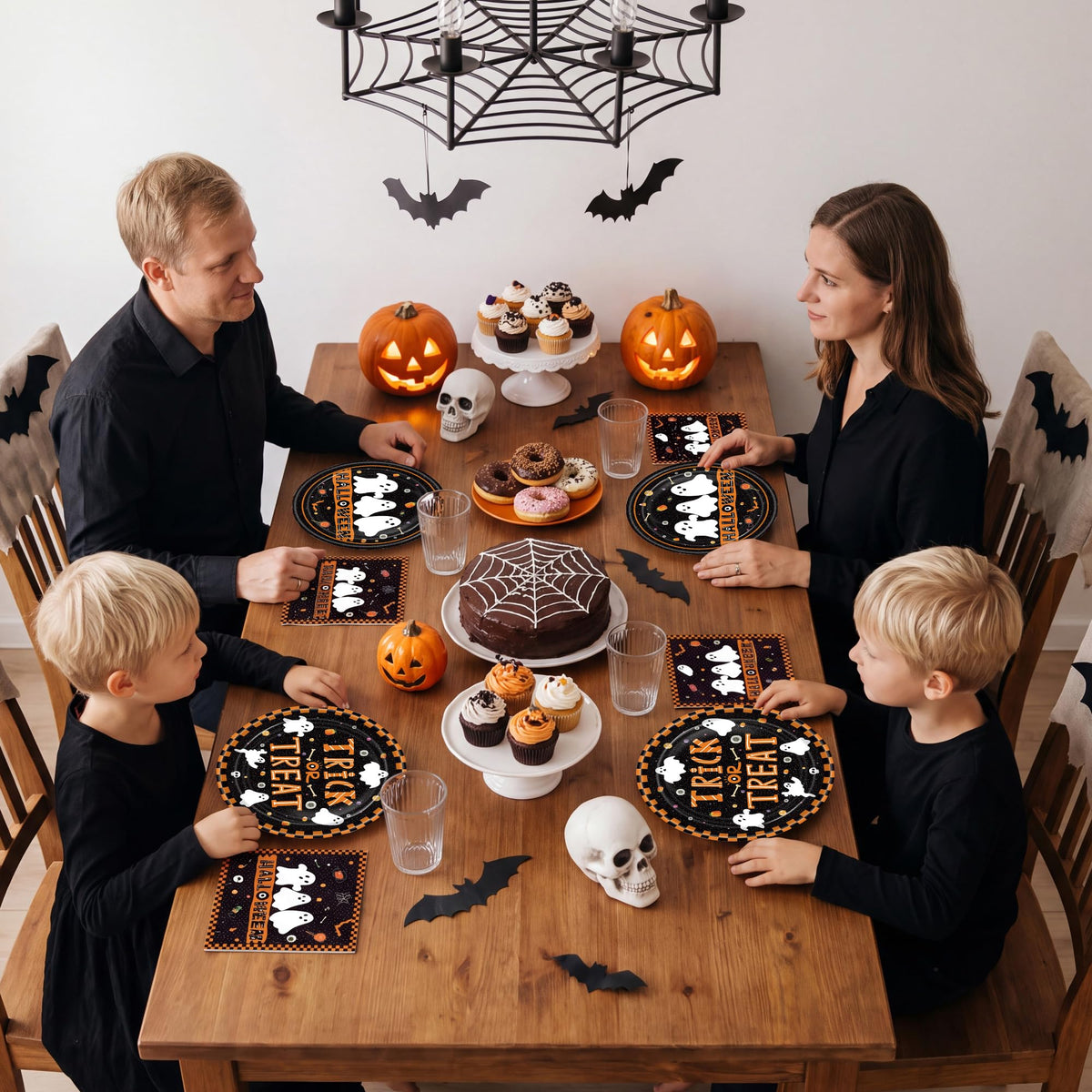 150Pcs Halloween Party Supplies Cute Ghost Trick or Treat - KLYMVA Official Imagery - 5