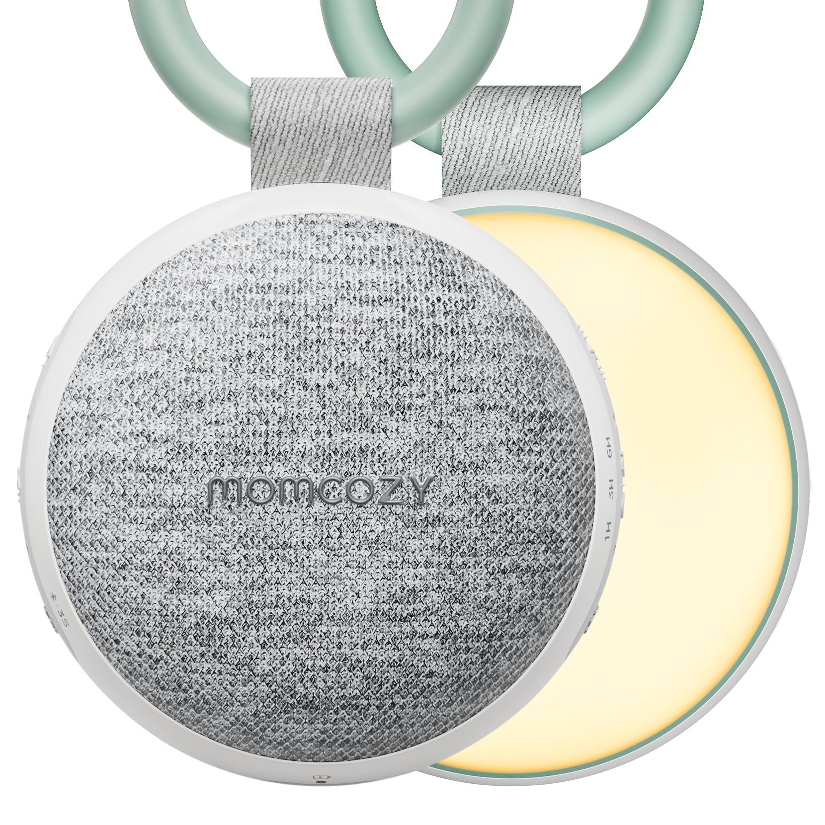 Momcozy Portable Sound Machine with Night Light, White Noise Soun by Momcozy - Angle View 2