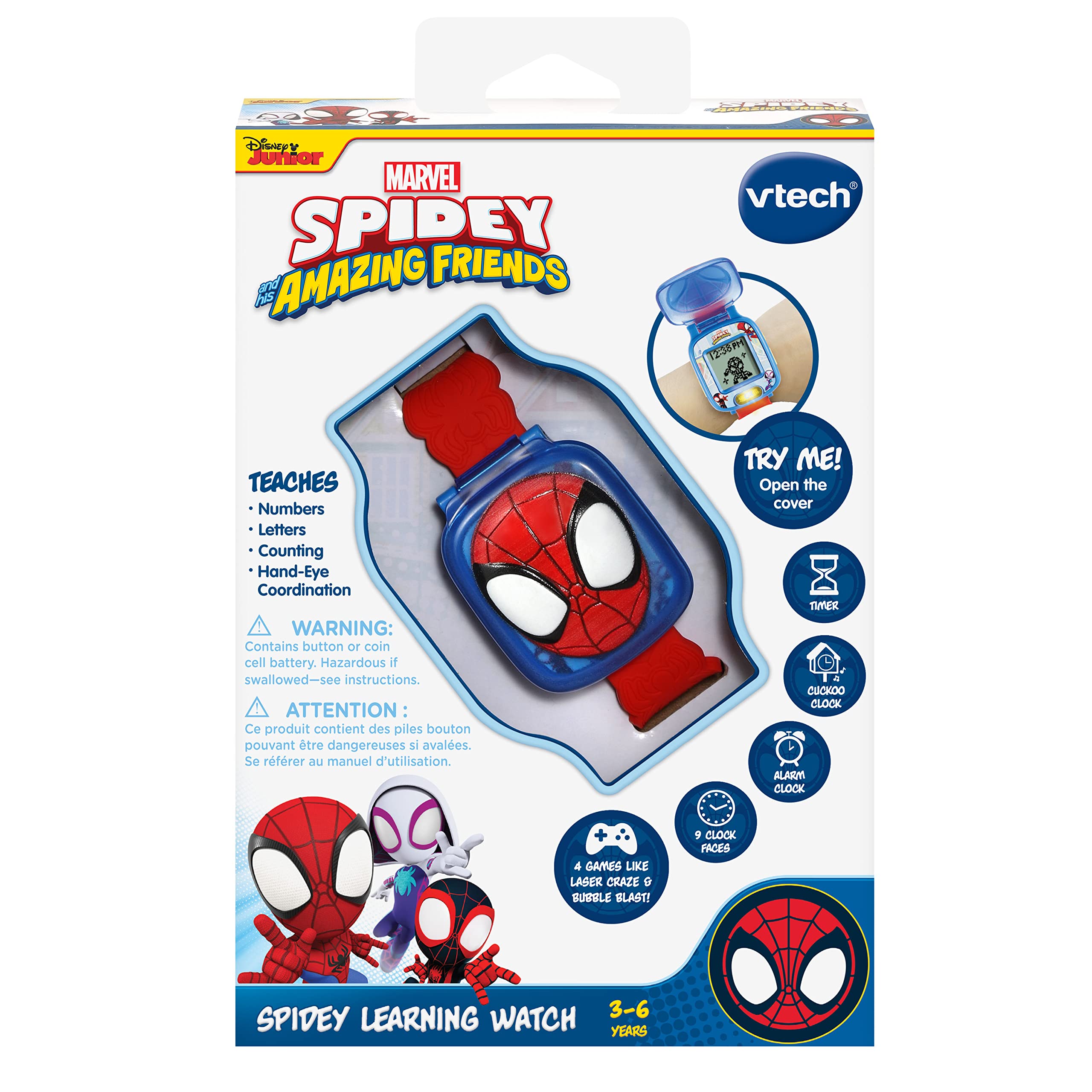 VTech Spidey and His Amazing Friends - Spidey Learning Watch - View 7