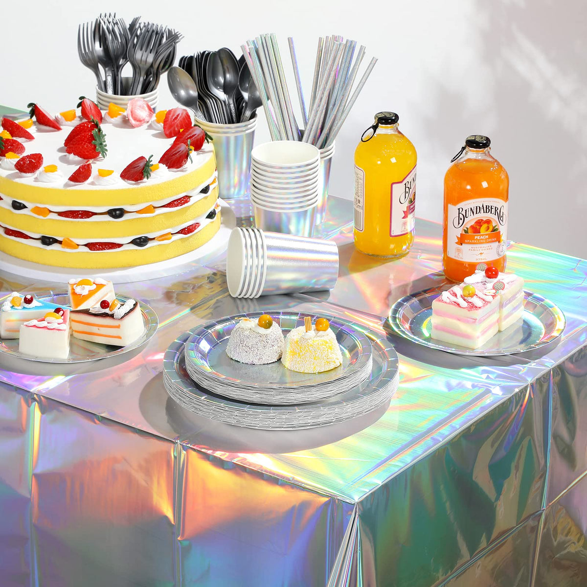 Iridescent Party Supplies Decorations Holographic Paper - FunnyPars Official Imagery - 8