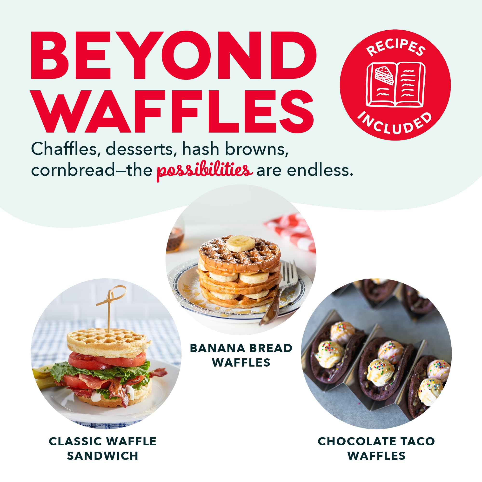 Dash Mini Waffle Maker, 4-Inch Nonstick Cooking Surface, Aqua - View 5