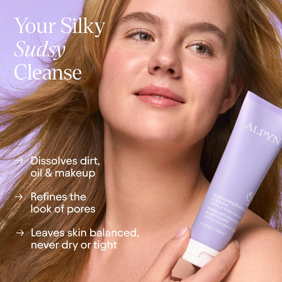 ALPYN Clarifying Glycolic Acid Cleanser For Pores Blackheads - Alpyn Beauty Official Imagery - 2