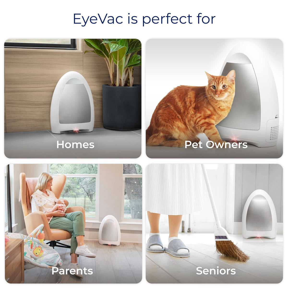 EyeVac Home Touchless Vacuum Automatic Dustpan - EYE-VAC Official Imagery - 6