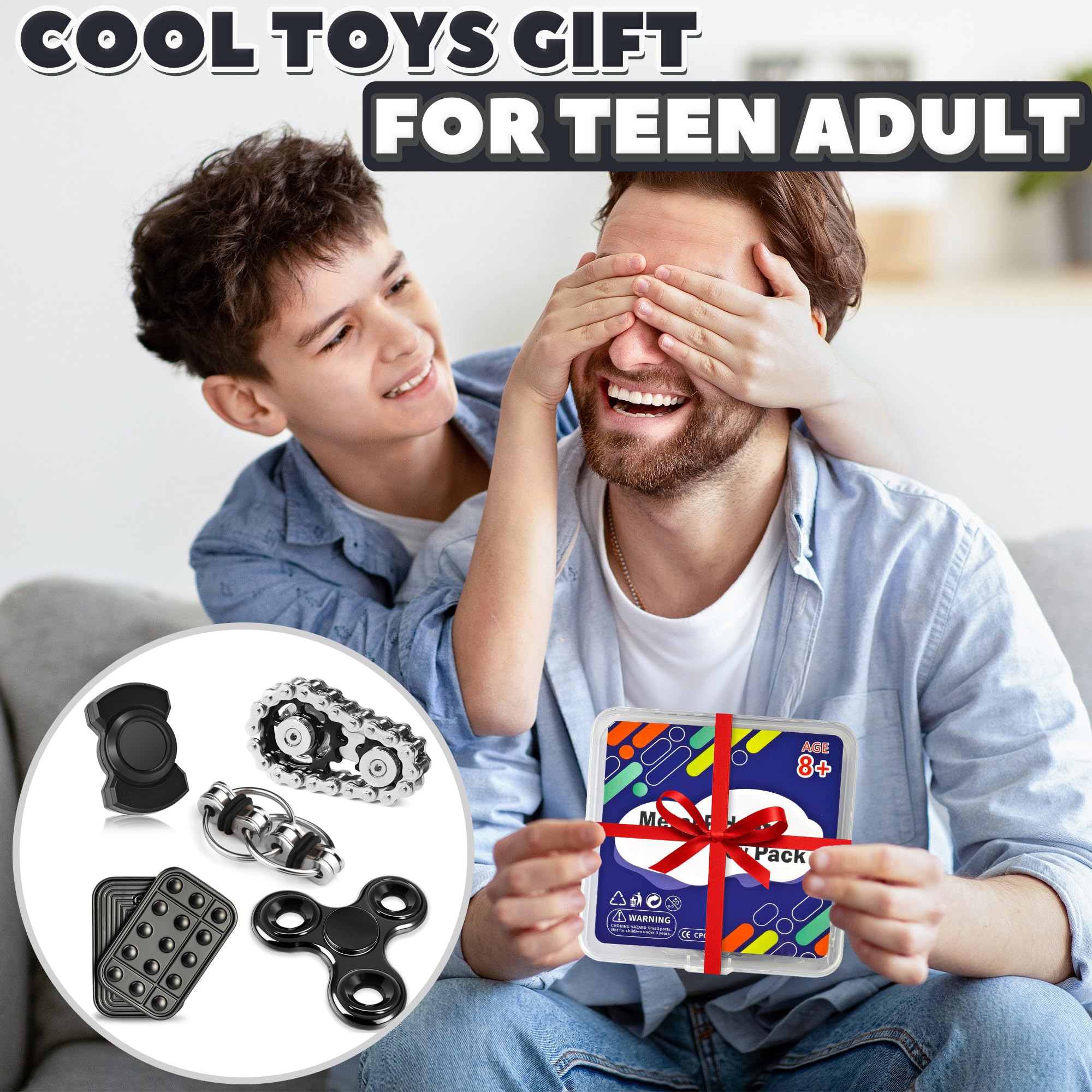 Chilvil 5 Pcs Fidget Toys Adults & Teen Metal Fidgets Spinner for by Chilvil - Angle View 6