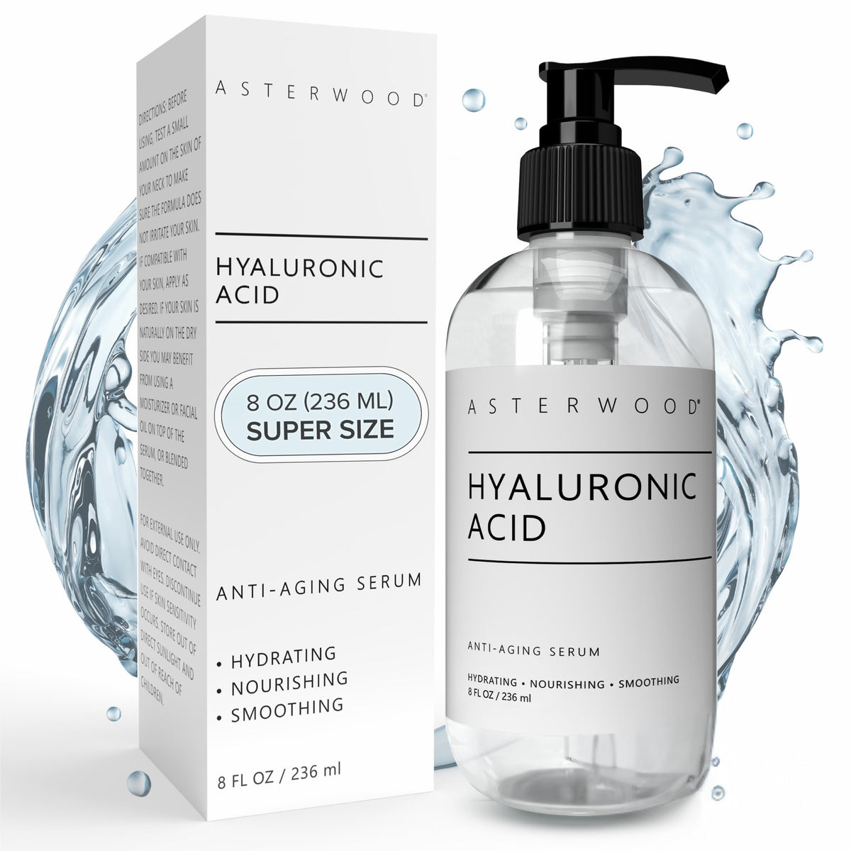 Asterwood Pure Hyaluronic Acid Serum for Face Anti Aging - Asterwood Official Imagery - 2