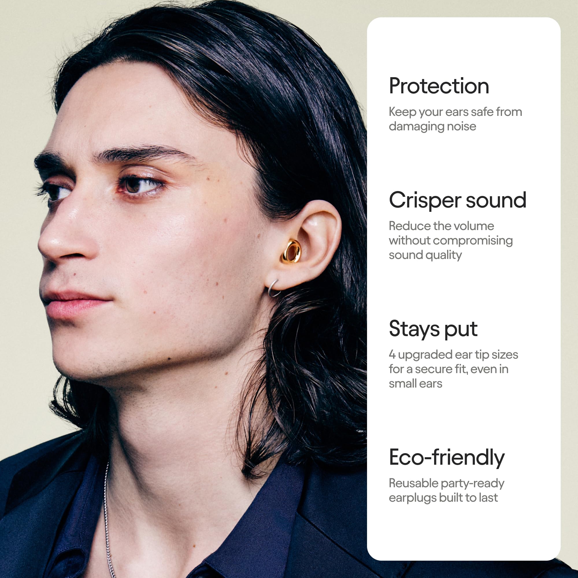 Loop Experience 2 Ear Plugs - Stylish Certified Hearing Protection - Loop Official Product View 2