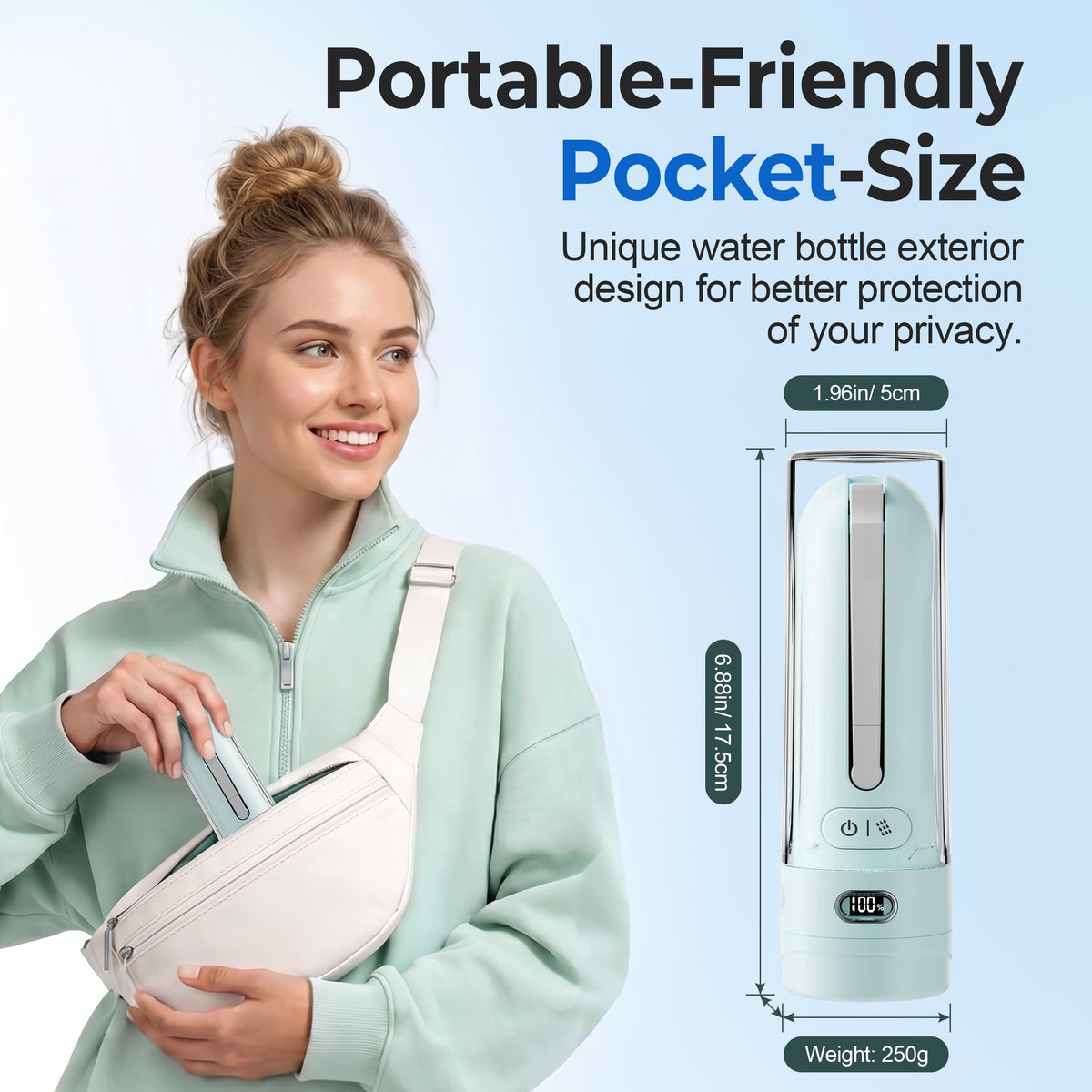 Electric Portable Bidet Rechargeable Travel Bidet for Women - WeWi HLTH Official Imagery - 3