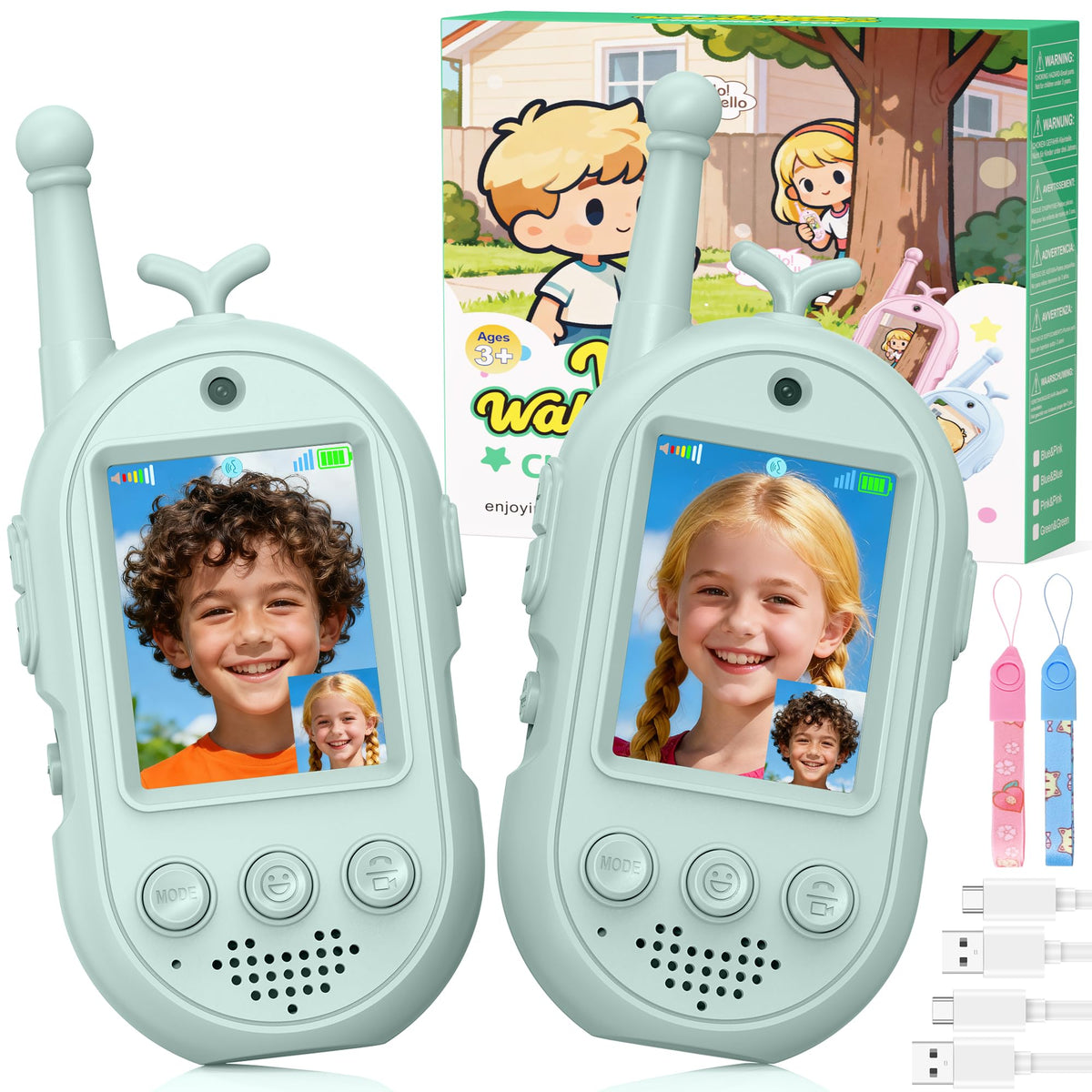 Gofunly Video Walkie Talkies for Kids 2 Pack Kids Walkies - Gofunly Official Imagery - 1