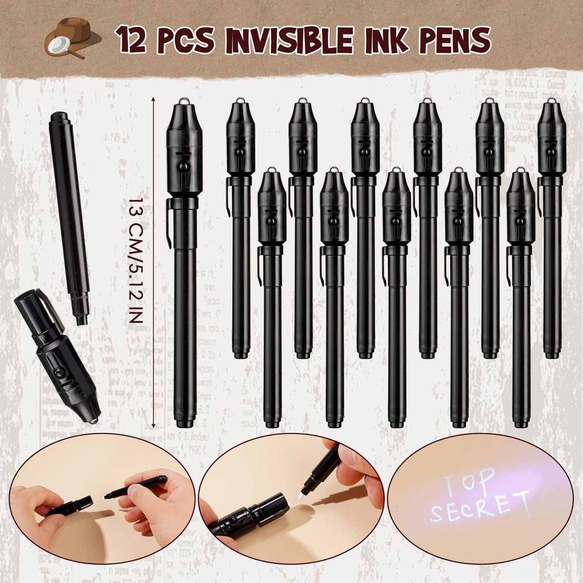 134Pcs Detective Party Favors Spy Kit Birthday Decorations - Vanblue Official Imagery - 4