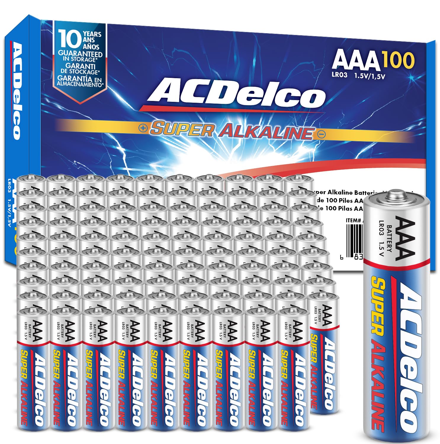 Powermax ACDelco AAA Batteries, Maximum Power Super Alkaline Batt - Powermax Official Product View 1