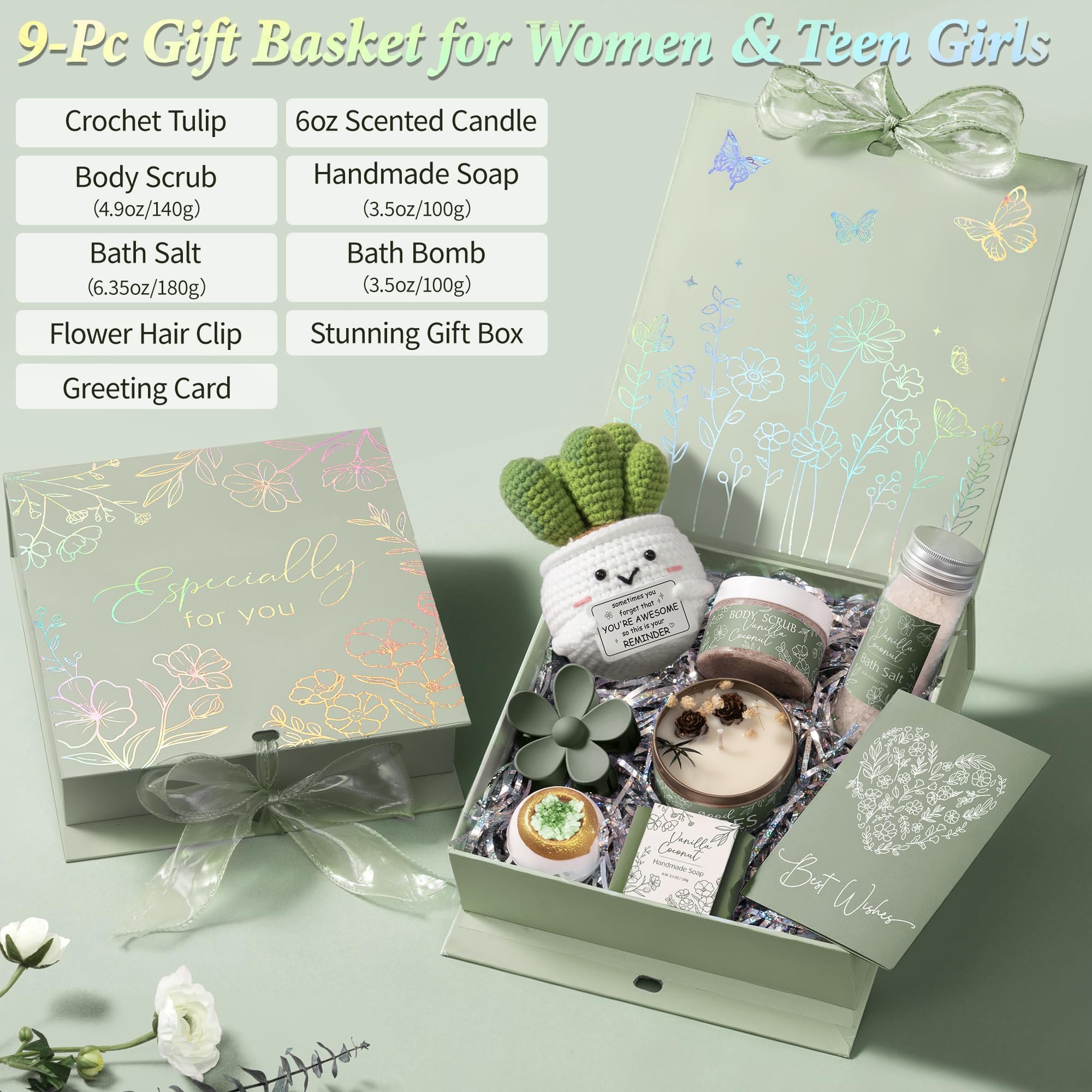 Spa Gifts Baskets for Women Bath Set Birthday Gifts for - MAYICIVO Official Imagery - 3