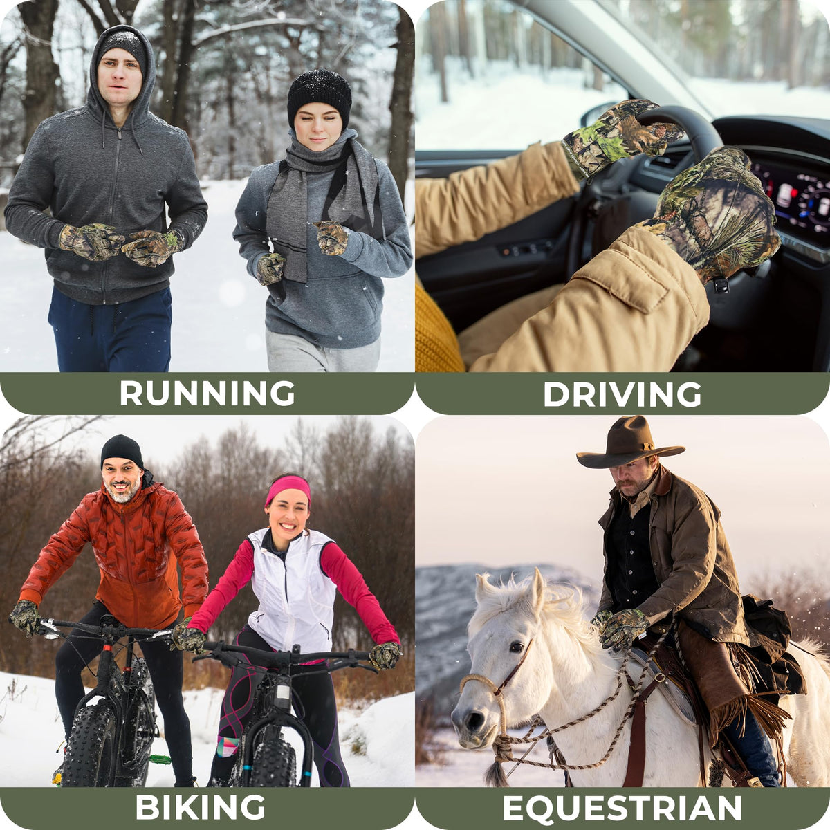 HANDLANDY Winter Gloves for Men Women Insulated Waterproof - HANDLANDY Official Imagery - 7