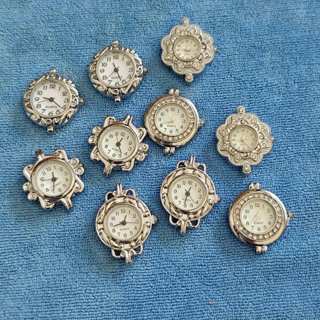 ChangJin 10PCS Mixed Lot of Silver Tone Quartz Watch face - ChangJin Jewelry Official Imagery - 5