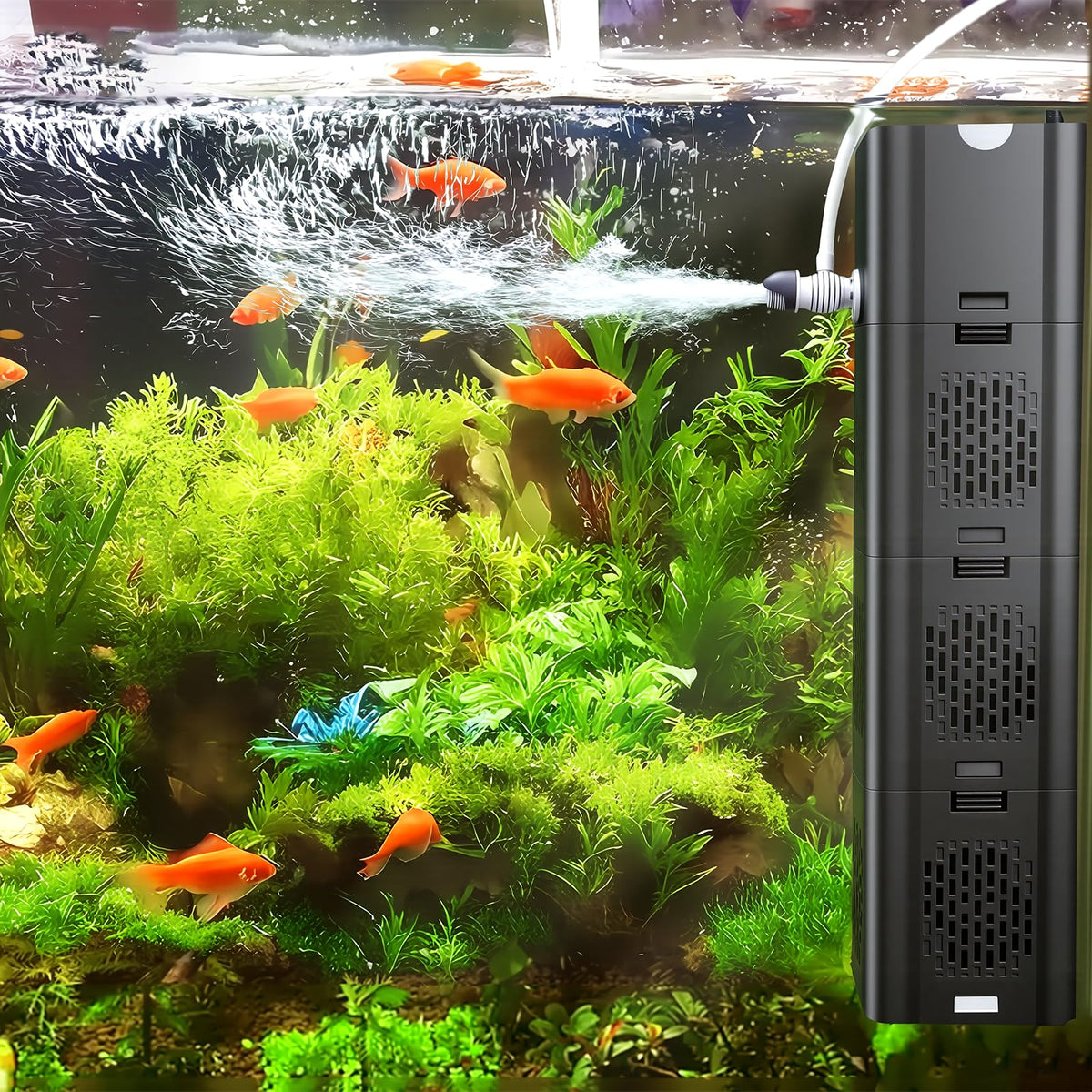 COOSPIDER Aquarium Filter 400GPH for 40 150 Gallon Fish Tank - COOSPIDER Official Imagery - 1