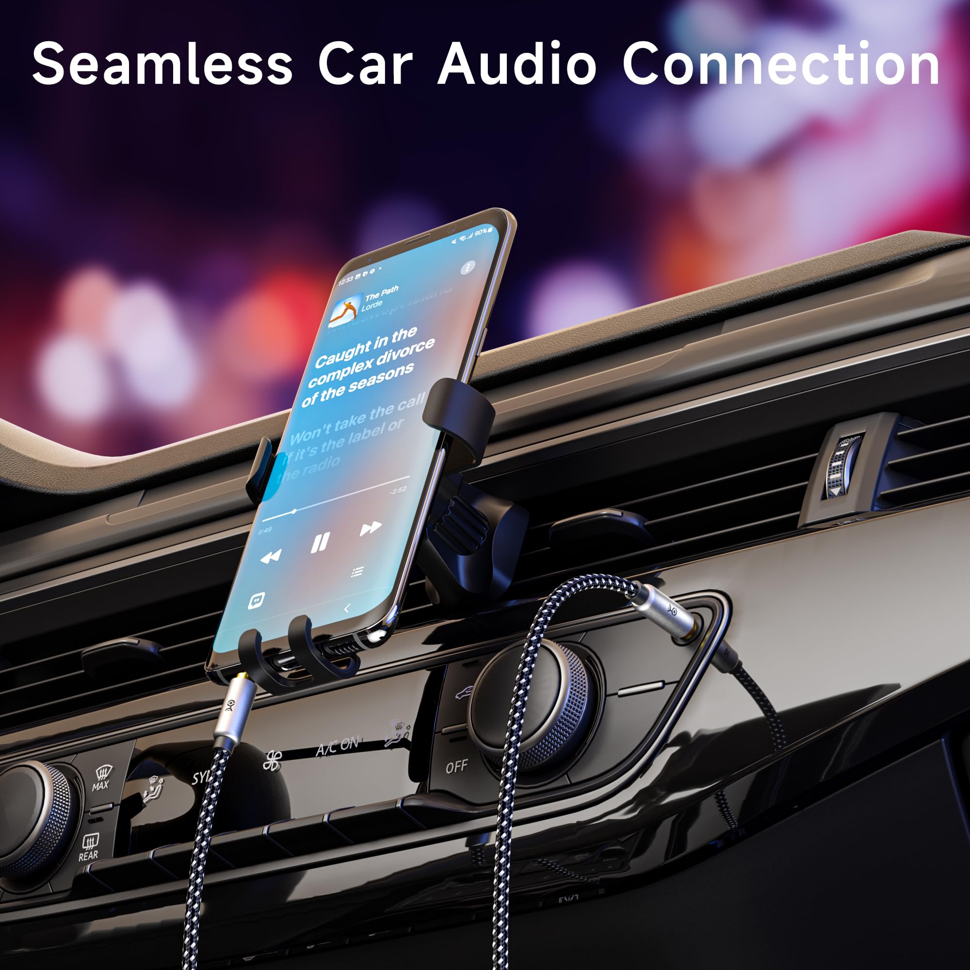 Cable Matters 2-Pack Headphone Extension Cable, 3.5mm Aux Extende by Cable Matters - Angle View 4