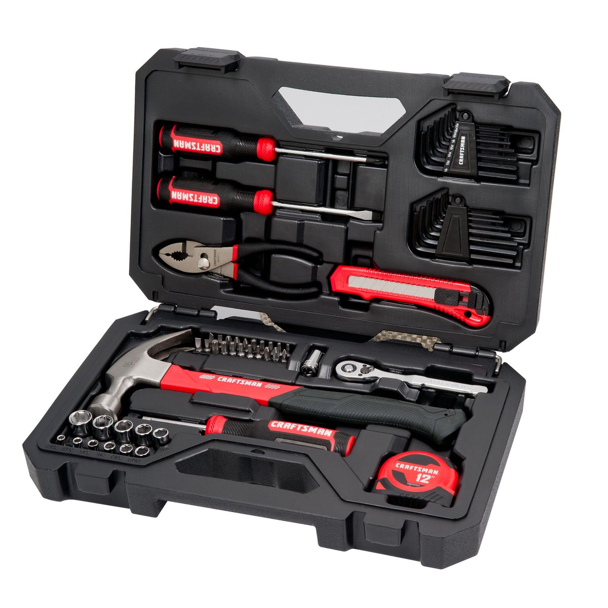 CRAFTSMAN 57 Piece Mechanics Tool Set Home Tool Set Sockets - CRAFTSMAN Official Imagery - 2