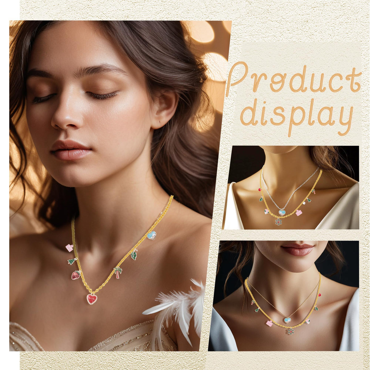 HUISUYTON 18K Gold 59FT 12Roll Necklace Chain Kit for - HUISUYTON Official Imagery - 8