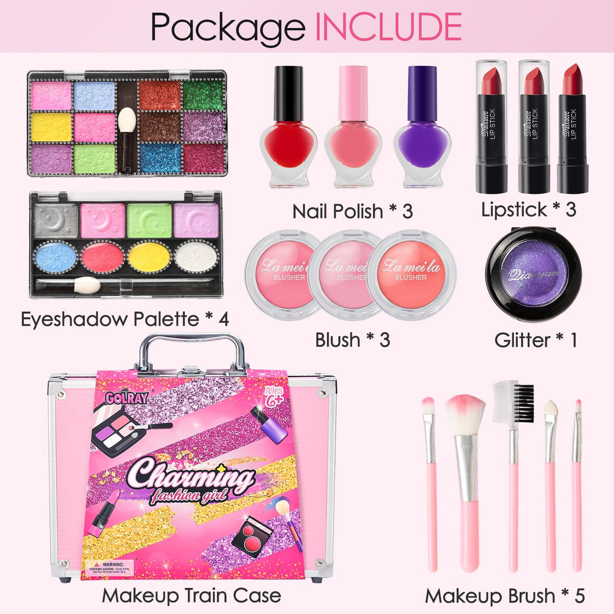 Golray Teen Makeup Kit for Girls Ages 8 12 Starter Full Make - Golray Official Imagery - 4