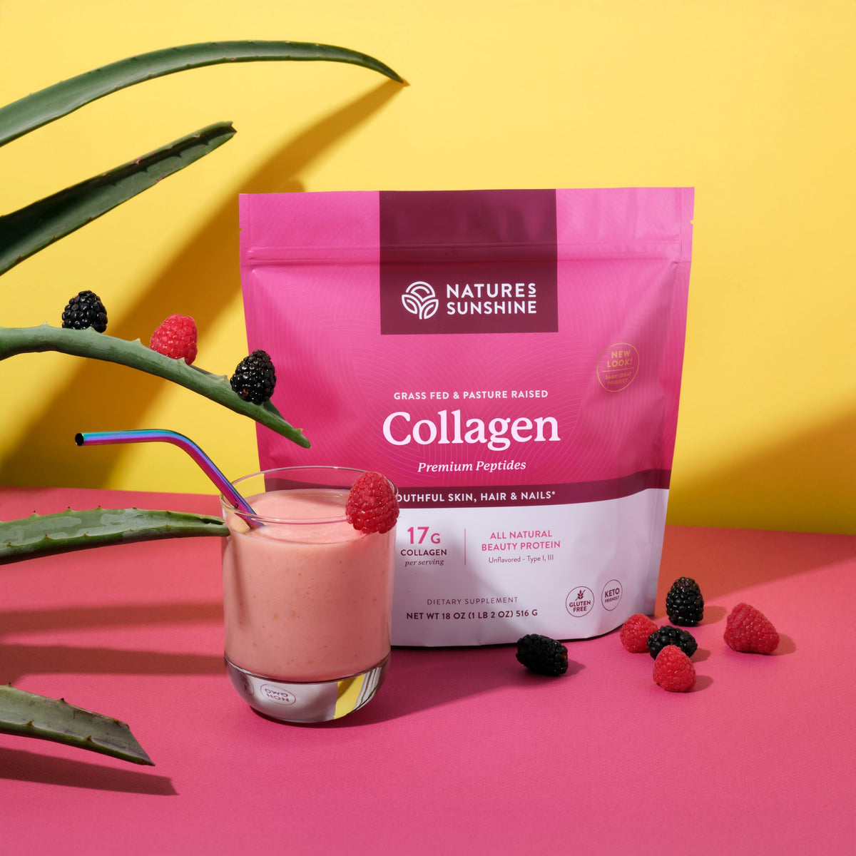 Nature s Sunshine Collagen Powder Type I and III Grass Fed - Nature's Sunshine Official Imagery - 4