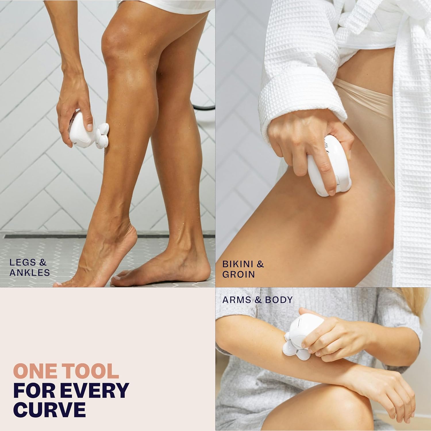 Freebird FlexSeries electric razor for women with a sleek design, ideal for smooth legs, body hair, and pubic shaving.