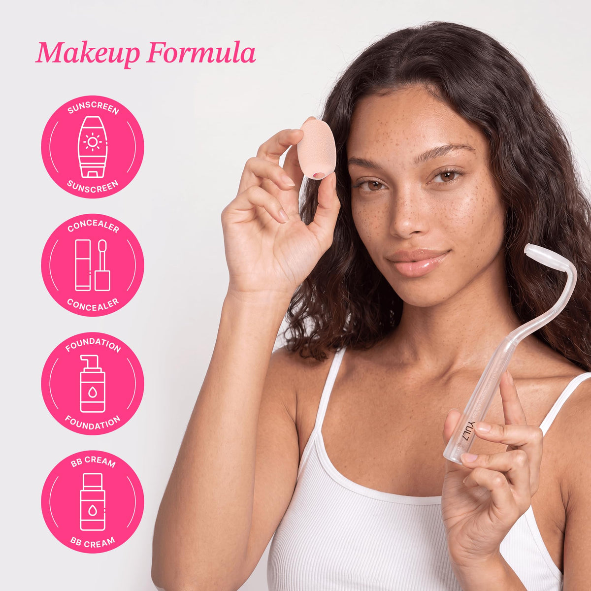 Rolling Makeup Sponge with Replaceable Puff Blender for - YUL7 Official Imagery - 4