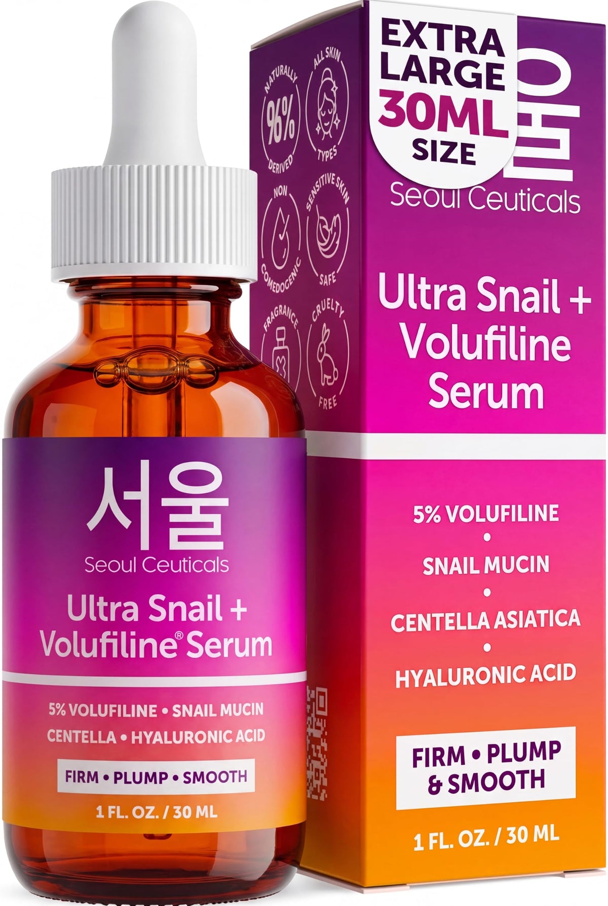 SeoulCeuticals Korean Volufiline Serum Snail Mucin 100 - SeoulCeuticals Official Imagery - 2