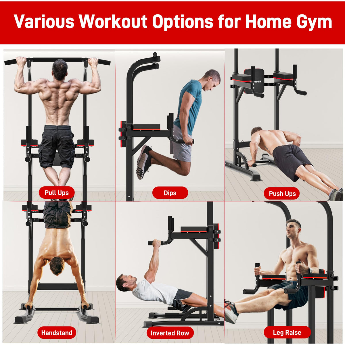 Outdoor Basic Power Tower Pull Up Bar and Dip Station for - outdoor basic Official Imagery - 7