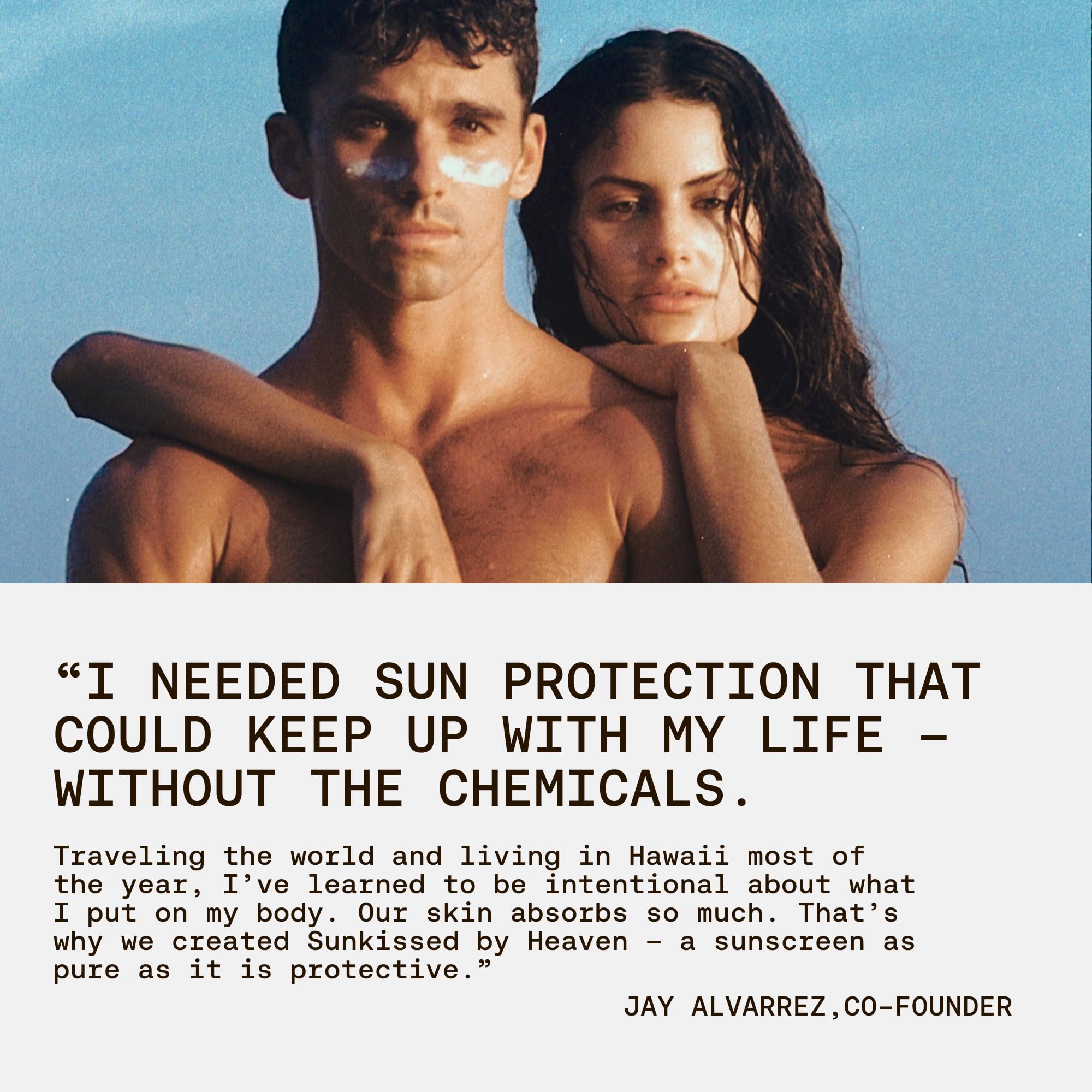 Jay Alvarrez Grass Fed Beef Tallow Sunscreen SPF 50 - Sunkissed By Heaven Official Imagery - 6