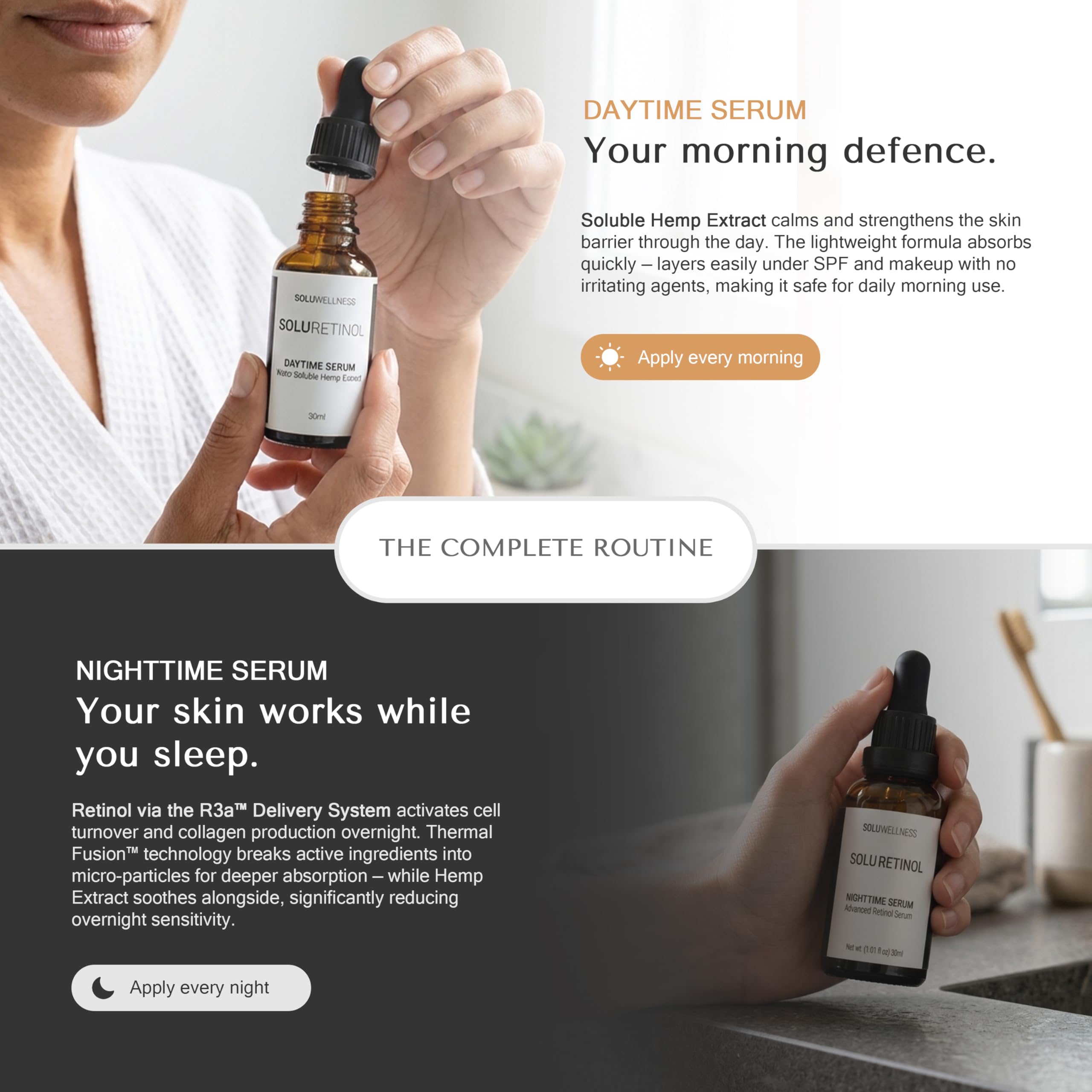 SOLURETINOL Retinol Serum for Face Wrinkles – Skin Renewing Day & Night System - SOLURETINOL Official Product View 7