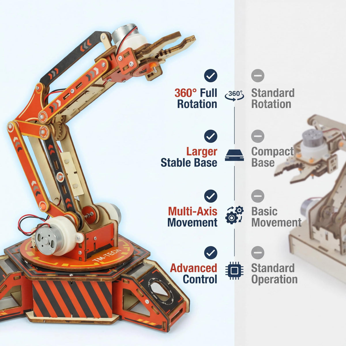Robot Arm Kits Robotics for Kids Ages 8 12 14 16 STEM Toys - Zyqra Official Imagery - 7